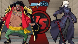 Black Beard Vs Alter Saber Jump Force Mugen Battle