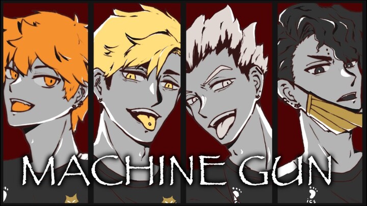 【Volleyball Boys】MACHINE GUN MEME 【MSBY BJ】