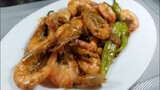 SHRIMP IN GARLIC BUTTER AND OYSTER SAUCE