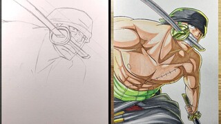 How to Draw Zoro - Drawing tutorial