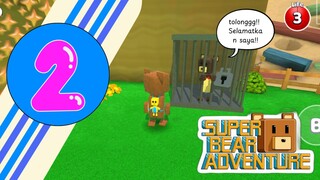 BERUANG INI MENOLONG SAUDARANYA YG DIKURUNG OLEH SANG RATU LEBAH-SUPER BEAR ADVENTURE