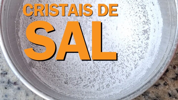Como fazer Cristal de Sal Experimento Caseiro