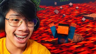 MINECRAFT PARKOUR CHALLENGE PERO UMAANGAT YUNG LAVA... (Lava Rises Every 10s)