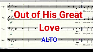 Out of His Great Love Alto