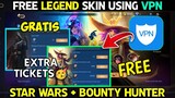 HOW TO CLAIM EXTRA FREE TICKETS FROM BOTH STAR WARS AND BOUNTY HUNTER EVENT - MOBILE LEGENDS