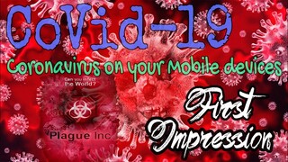 CoVid-19 Coronavirus now on Mobile Devices Plague Review Gameplay First Impression Transmission