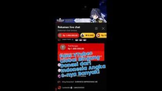 Fans VTuber Global Heran Melihat Banyaknya Angka 0 dalam Rupiah di Superchat YouTube