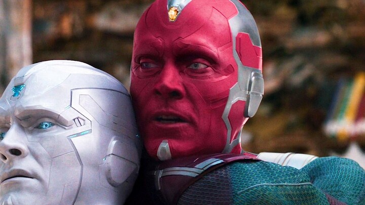 White Vision attempted to kill Scarlet Witch, but was stopped in time by the real Vision and ultimat