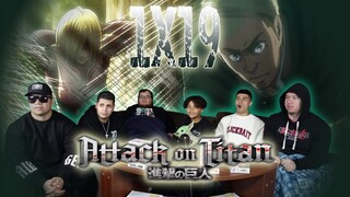 ATTACK ON TITAN 1X19 | BITE | REVIEW AND REACTION!!!!!! (LEVI VS TITAN?)