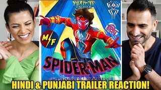 INDIAN SPIDER-MAN: ACROSS THE SPIDER-VERSE - Hindi, Punjabi & English TRAILER REACTION!
