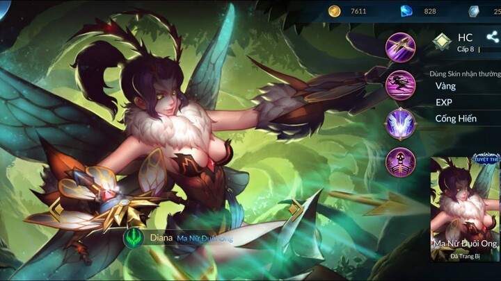 Loạn Chiến Mobile | Diana & Trận đấu căng thẳng, kì kèo nhau từng mạng, vàng, trụ KDA 12 4 6