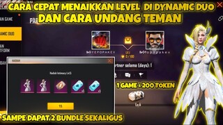 CARA CEPAT MENAIKKAN LEVEL DI EVENT DYNAMIC DUO | 1 GAME 200 TOKEN ? - GARENA FREE FIRE