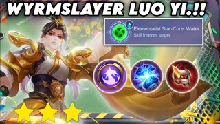 WYRMSLAYER LUO YI.!! CRAZY COMBO.!! MAGIC CHESS MOBILE LEGENDS