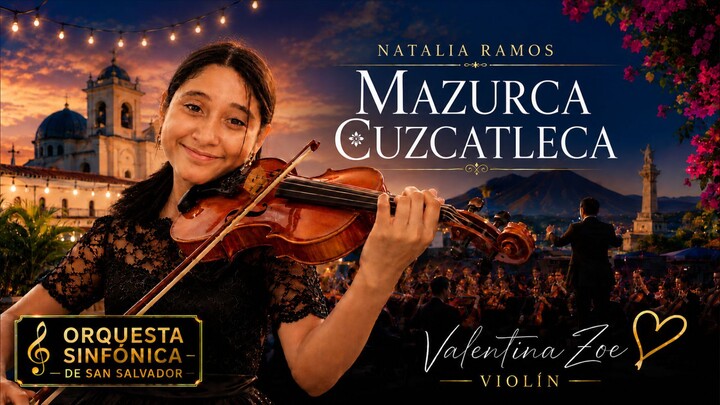 Mazurca Cuzcatleca: Natalia Ramos | Orquesta Sinfónica de San Salvador | Valentina Zoe