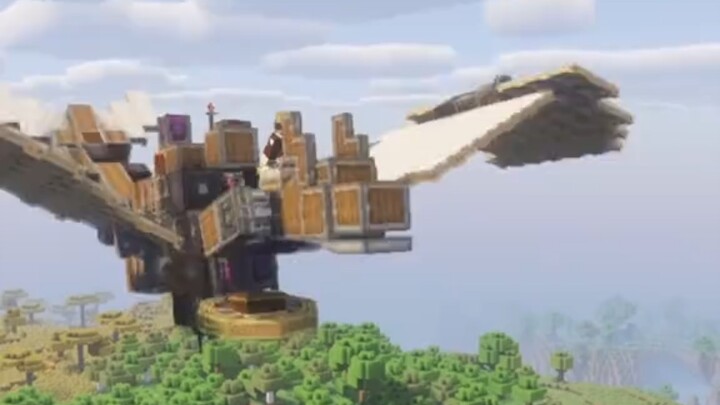 You can even see a mechanical Ender Dragon in the game!!