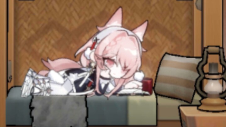 You, lying on the bed playing with your phone ( )