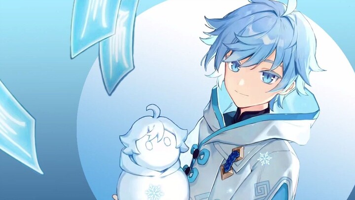 [Genshin Impact / Chongyun/KK] I just learned how to make a simple dynamic wallpaper, Chongyun is so