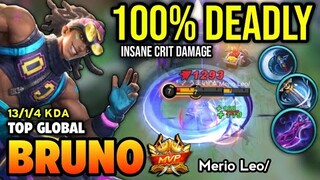 BRUNO BEST BUILD 2023 | TOP GLOBAL BRUNO GAMEPLAY | MOBILE LEGENDS ✓