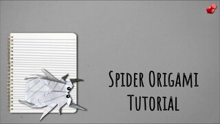 Paper Spider Origami Tutorial 🕷️