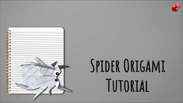 Paper Spider Origami Tutorial 🕷️