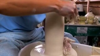 How to Make Pottery Cups & Vases - More Ways to Pull Up the Wall of Large Potter
