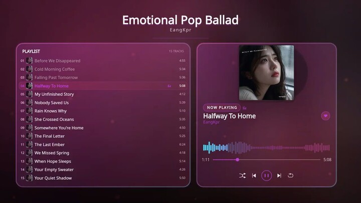 Emotional Pop Ballad Playlist 2026 β EangKpr