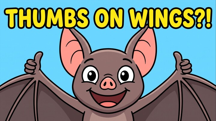 Cute Bat Facts! 🦇✨ Why Do Bats Sleep Upside Down? 🌙