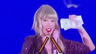 رد فعل تايلور سويفت عندما تلقت ورقة نقدية مزيفة صممها معجب صيني كان مذهلاً للغاية