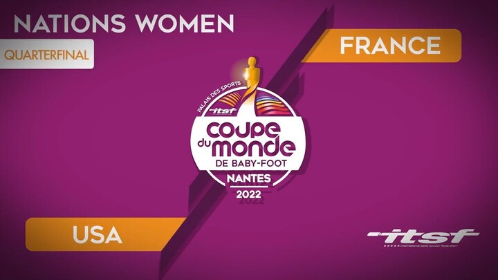 2022 ITSF World Cup - Nation Women Quarter Final _ USA 🇺🇲 vs FRANCE 🇫🇷 - Par