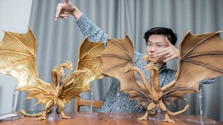 【UNBOX】Basis renyah emas telah ditambahkan ke paket backstab, Ghidorah versi cat logam SHM Godzilla 