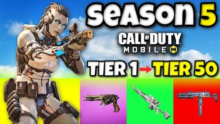 *NEW* SEASON 5 BATTLE PASS in COD MOBILE 😍