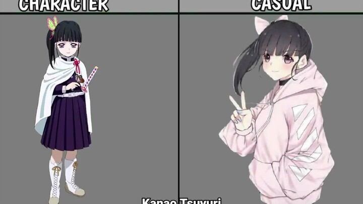 如果鬼灭人物都穿上现代服装会怎么样？