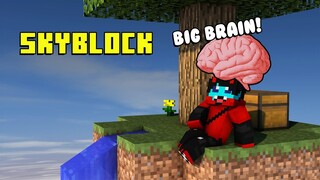 SKYBLOCK #1 - BIG BRAIN | GANDA NG LARO NA 'TO | Minecraft