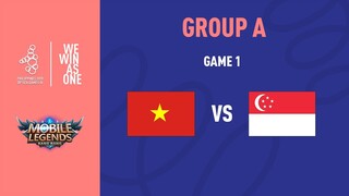 VIETNAM VS SINGAPORE GAME 1 VÒNG BẢNG SEA GAME 30 | MOBILE LEGENDS BANG BANG
