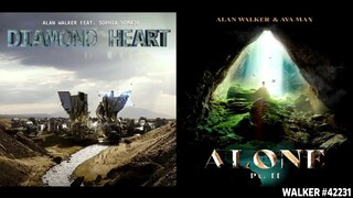 Diamond Heart ✘ Alone Pt. II [Remix Mashup] - Alan Walker & Ava Max (ft. Shophia Somajo)
