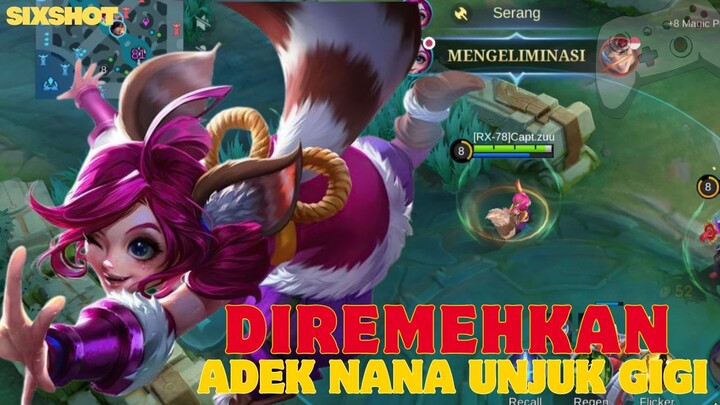 DIREMEHKAN LAWAN, ADEK NANA TAMPIL UNJUK GIGI - MLBB