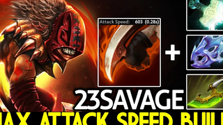 23SAVAGE Bloodseeker สัตว์ประหลาดที่ปลดปล่อยด้วยความเร็วสูงสุดในการโจมตี Dota 2