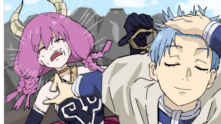 The super-trendy “parting his bangs” move by Zen’in Naoya