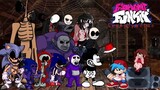FNF vs Creepypastas but compared with real characters PART 1 | FNF vs Mickey Mouse  Siren Head