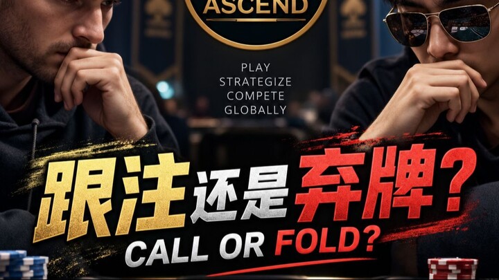 最后一手你会跟注还是弃牌？｜Poker Ascend 德州扑克1v1挑战
