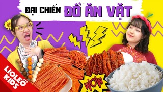 Đại chiến ĐỒ ĂN VẶT - Làm que cay bằng CƠM NGUỘI có ngon như lời đồn? - Tấm Cám đại chiến