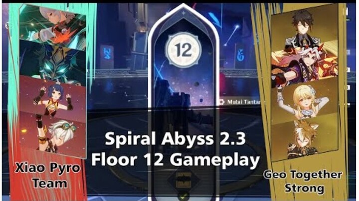 Xiao C0 and Geo Together Strong Spiral Abyss Floor 12 Full Stars Genshin Impact
