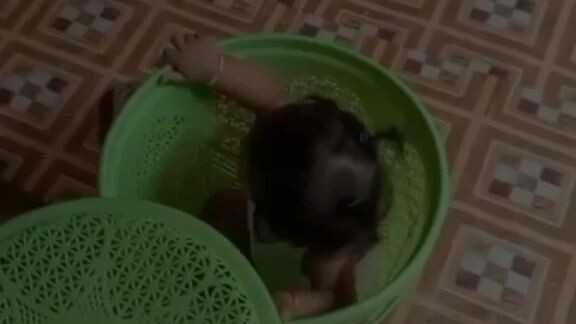 ketika anak di asuh bapaknya 😂