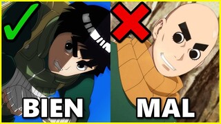 Lo BUENO ✅ y lo MALO ❌ de ROCK LEE 🍥 Naruto Shippuden y Boruto