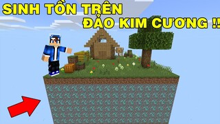 Mình Đã Thử Thách Sinh Tồn | Trên Đảo Kim Cương Sắt Vàng | TRONG MINECRAFT PE..!!