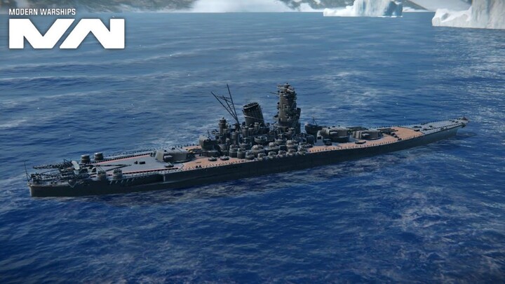 Modern Warships: IJN YAMATO trying to survive in Missile Spamming.