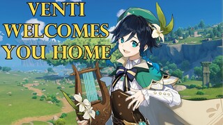 Venti Welcomes You Home After a Long Day~ [Genshin Venti ASMR Roleplay] Listener x Venti [Romantic]