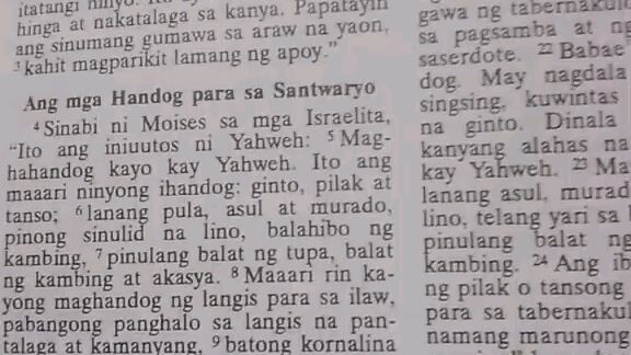 Pang Araw Araw na Talata      Exodus 35:4-19