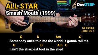 All Star - Smash Mouth (1999) Easy Guitar Chords Tutorial with Lyrics