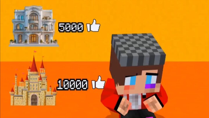 Which House Will You Choose? 🏠 1 Like = Trash Can, 10000 Likes = Castle! 😱 Minecraft Animation